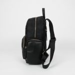 Mochila en nylon con bolsillos en ecopiel - Imagen 2