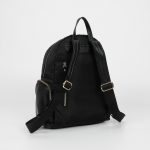 Mochila en nylon con bolsillos en ecopiel - Imagen 3