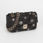 Bolso baguette con flores de paillettes - Imagen 3