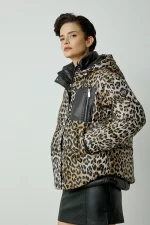 Parka Corta de Leopardo