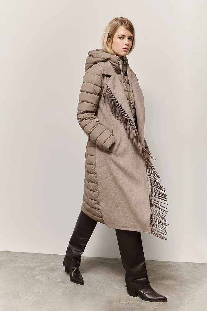 054-217023_131_1 Abrigo de Paño con Flecos - Imagen 1