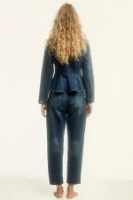 Chaqueta Jeans Cintura Ajustada - Imagen 3