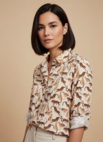 Camisa estampado leopardos