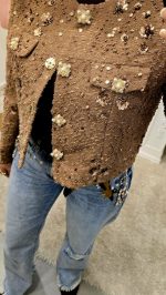 Chaqueta Chanel Pedreria Camel