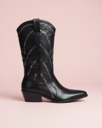 Bota campera media caña decorada con tachuelas - Imagen 2