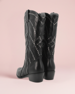 Bota campera media caña decorada con tachuelas - Imagen 4