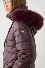 Parka corta Burgundy