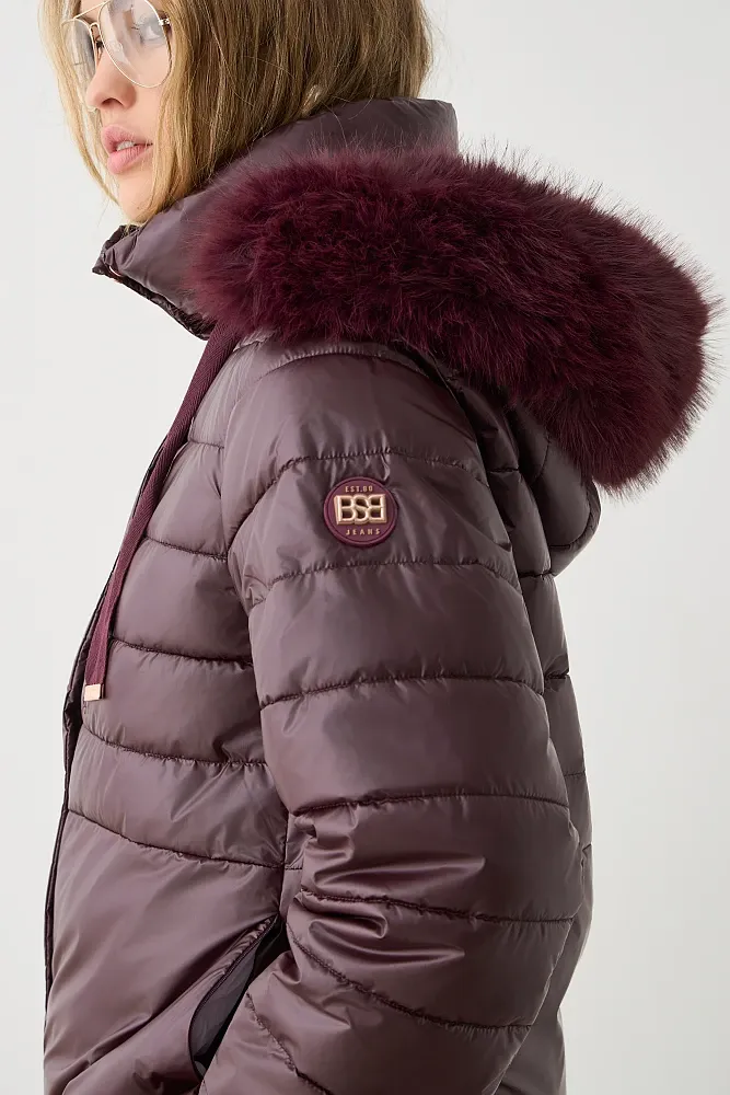 054-217010_323_7 Parka corta Burgundy - Imagen 1