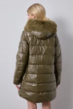 Parka Larga Acolchada con Capucha de Pelo - Imagen 4