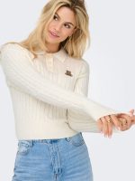 Jersey cuello de polo con osito bordado Only Katia - Imagen 5