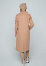 Abrigo largo bolsillos plastrón - Imagen 2