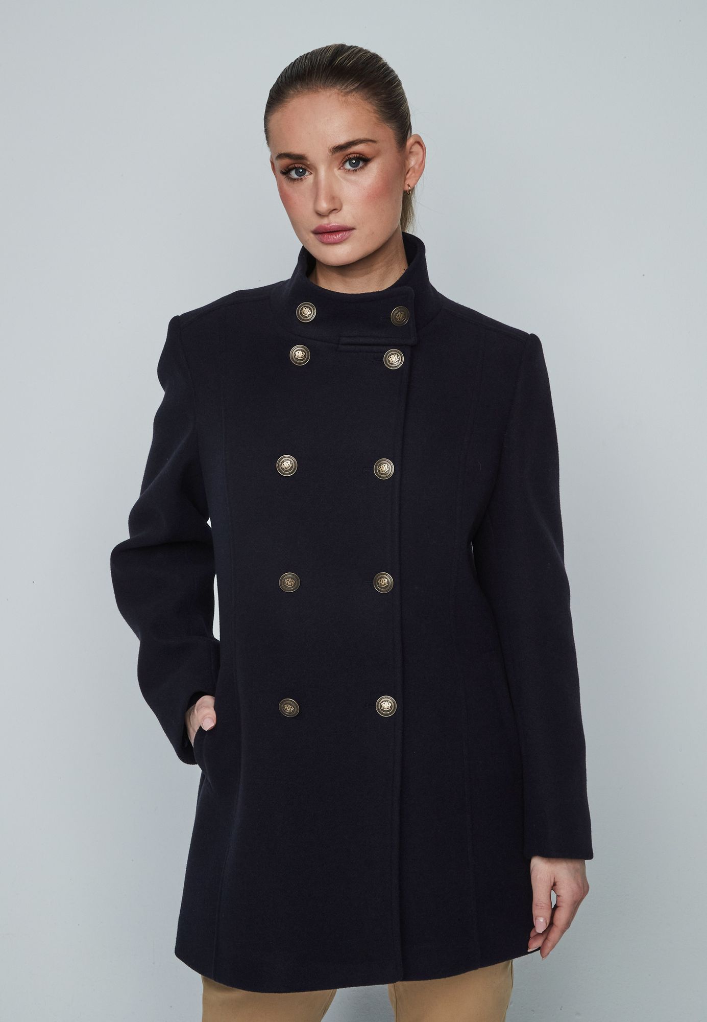 7513-262_001051_4 Abrigo corto marinero bortón dorado - Imagen 1