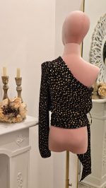 Top Asimétrico Plumeti Oro - Imagen 3