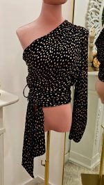 Top Asimétrico Plumeti Oro - Imagen 6