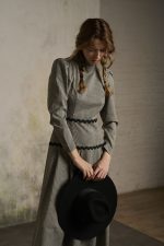 Vestido Dulcinea negro y gris - Imagen 3