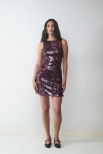 Mini vestido lentejuelas - Imagen 5