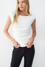 Top de lentejuelas y angora - Imagen 3