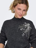 Jersey cuello perkins con pedreria Only Riva - Imagen 6