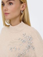 Jersey cuello perkins con pedreria Only Riva - Imagen 12