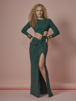 Vestido Largo con Cut Out
