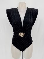 Body de Terciopelo con Tachas - Imagen 2