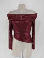 Top de Lentejuelas Escote Bardot - Imagen 2