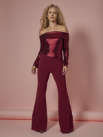 Top de Lentejuelas Escote Bardot - Imagen 5