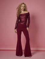 Top de Lentejuelas Escote Bardot - Imagen 6