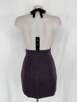 Vestido Corto Halter Lúrex Multicolor - Imagen 3