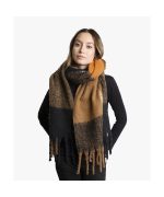 Bufanda de cuadros tonos caldera