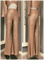 Pantalón flare de lentejuelas - Imagen 5