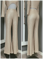 Pantalón flare de lentejuelas - Imagen 6