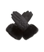 Guante acolchado con puño de pelo