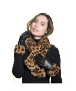 Guante con puño de animal print - Imagen 2