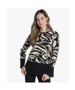 Jersey bicolor estampado cebra - Imagen 2