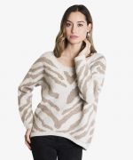 Jersey bajo asimetrico animal print - Imagen 3