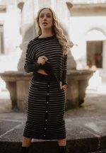 Falda Rayas Estrellas punto negra - Imagen 4