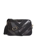 Bolso bandolera combinado con animal print