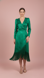 VESTIDO MIDI JACAR FLECO