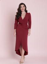 VESTIDO DE FIESTA MIDI NUDO PRADA