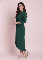 VESTIDO DE FIESTA MIDI NUDO PRADA - Imagen 3