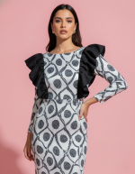 VESTIDO DE FIESTA JACAR VOLANTES - Imagen 2