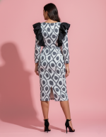 VESTIDO DE FIESTA JACAR VOLANTES - Imagen 3