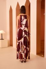 Vestido Largo Plisado Halter Blanca - Imagen 2