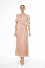 Vestido largo cruzado