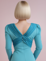 Vestido Midi Con Cruzado de Tul - Imagen 6