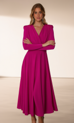 Vestido Cruzado Punto de Seda Angelina - Imagen 6