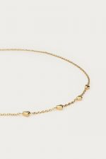 Collar de acero con pequeños corazones - Imagen 2