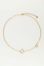 Collar de cadena con tréboles - Imagen 2