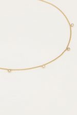 Collar de cinco diamantes de imitación - Imagen 3